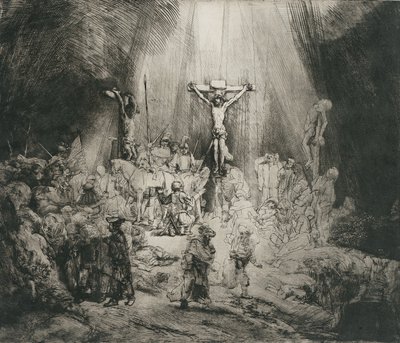 Christ Crucified Between the Two Thieves (The Three Crosses) by Rembrandt van Rijn